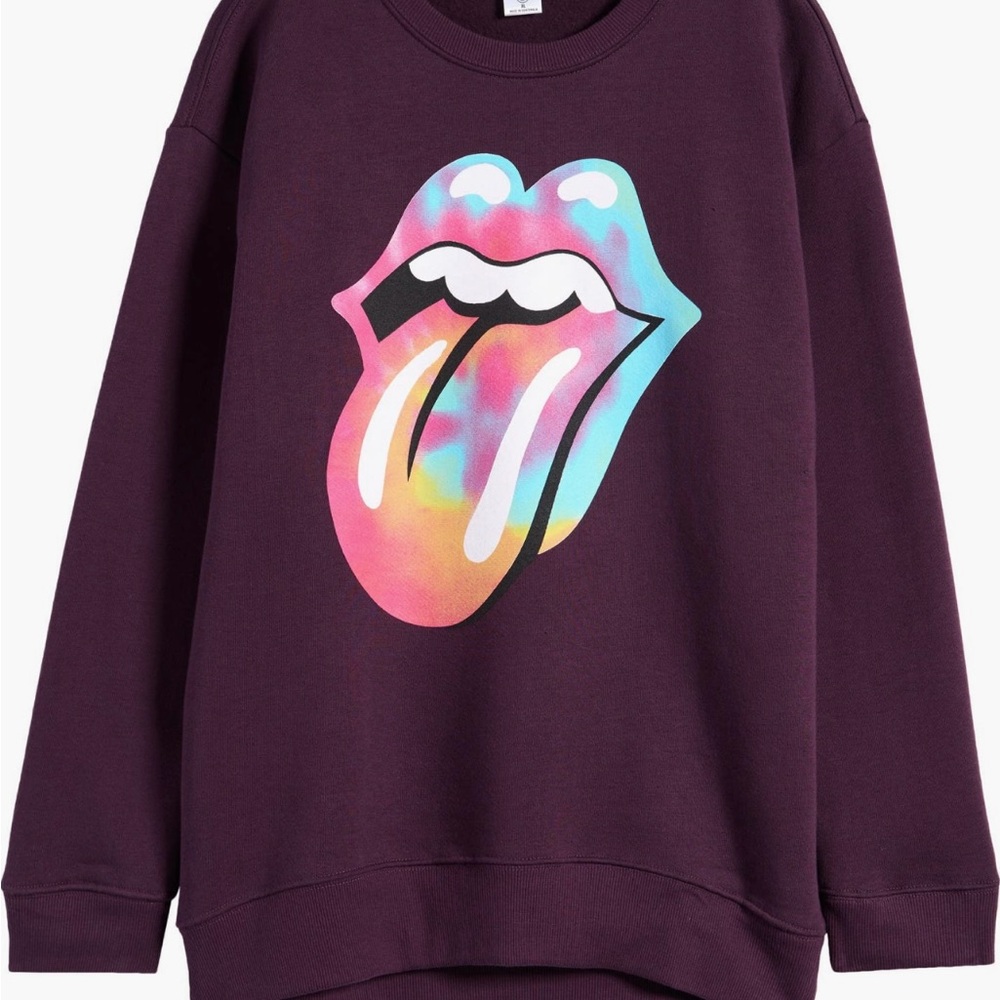 Treasure & Bond Purple Graphic Kids Sweater